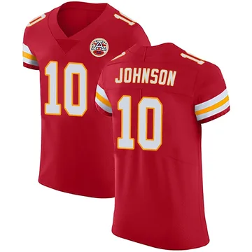 Men's Kansas City Chiefs Emmett Johnson Red Elite Team Color Vapor Untouchable Jersey