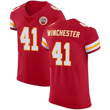 Men's Kansas City Chiefs James Winchester Red Elite Team Color Vapor Untouchable Jersey By Nike