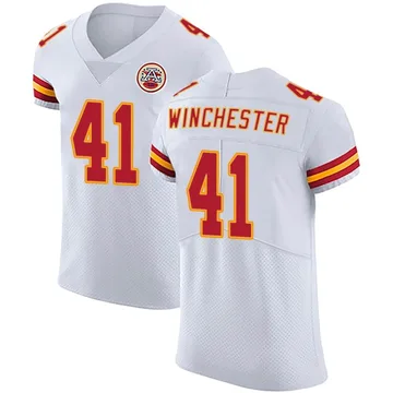 Men's Kansas City Chiefs James Winchester White Elite Vapor Untouchable Jersey By Nike