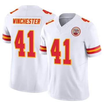 Men's Kansas City Chiefs James Winchester White Limited Vapor F.U.S.E. Jersey By Nike