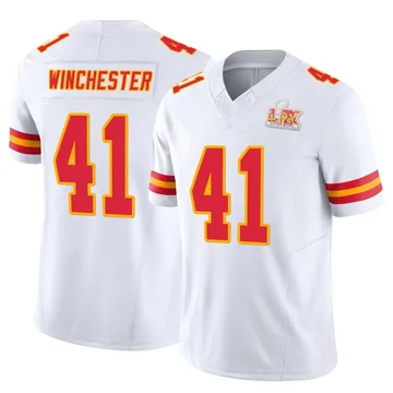Men's Kansas City Chiefs James Winchester White Limited Vapor F.U.S.E. Super Bowl LIX Jersey By Nike