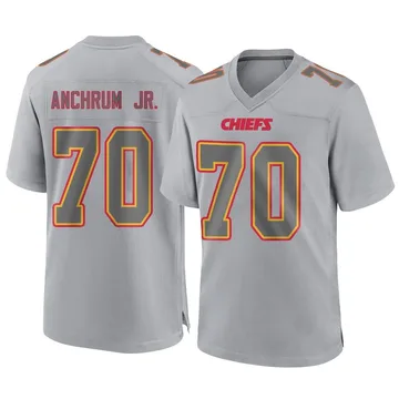 Men's Kansas City Chiefs Tremayne Anchrum Jr. Gray Game Atmosphere Fashion Jersey By Nike
