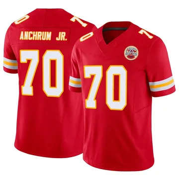 Men's Kansas City Chiefs Tremayne Anchrum Jr. Red Limited Vapor F.U.S.E. Jersey By Nike