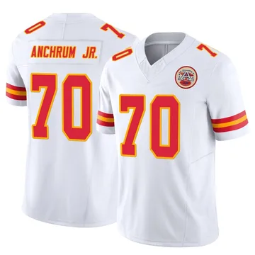 Men's Kansas City Chiefs Tremayne Anchrum Jr. White Limited Vapor F.U.S.E. Jersey By Nike
