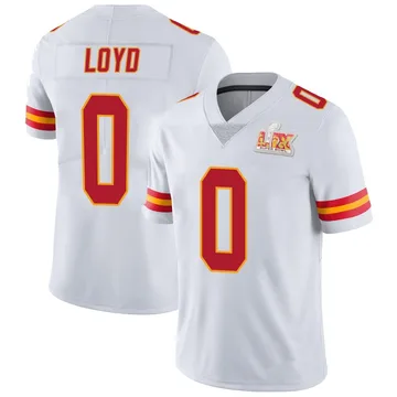 Men's Kansas City Chiefs Xavier Loyd White Limited Vapor Untouchable Super Bowl LIX Jersey By Nike