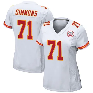 Women's Kansas City Chiefs Josh Simmons White Game Jersey By Nike