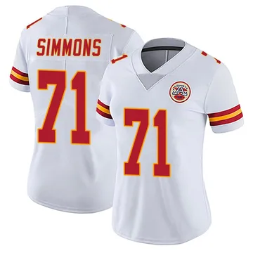 Women's Kansas City Chiefs Josh Simmons White Limited Vapor Untouchable Jersey By Nike