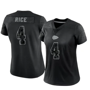 Women's Kansas City Chiefs Rashee Rice Black Limited Reflective Jersey By Nike