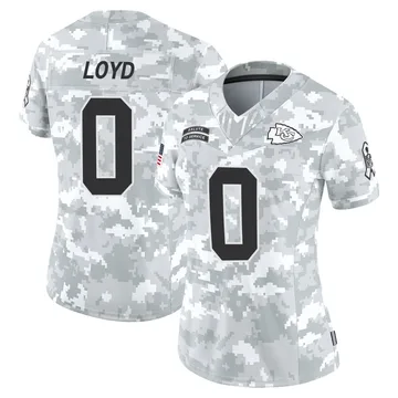 Women's Kansas City Chiefs Xavier Loyd Arctic Camo Limited 2024 Salute to Service Jersey By Nike