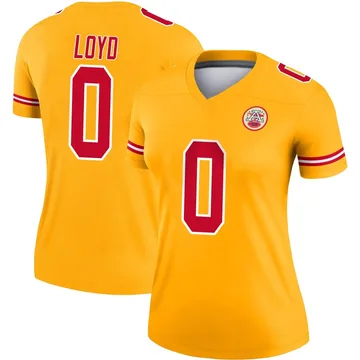 Women's Kansas City Chiefs Xavier Loyd Gold Legend Inverted Jersey By Nike