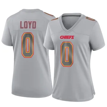 Women's Kansas City Chiefs Xavier Loyd Gray Game Atmosphere Fashion Jersey By Nike