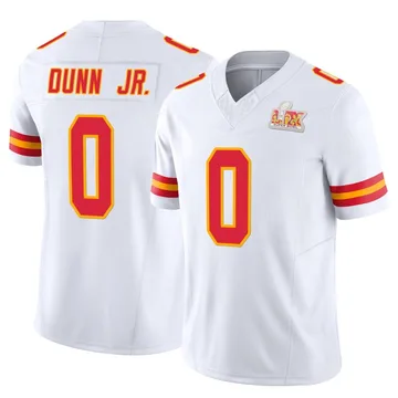 Youth Kansas City Chiefs Anthony Dunn Jr. White Limited Vapor F.U.S.E. Super Bowl LIX Jersey By Nike