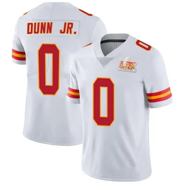 Youth Kansas City Chiefs Anthony Dunn Jr. White Limited Vapor Untouchable Super Bowl LIX Jersey By Nike