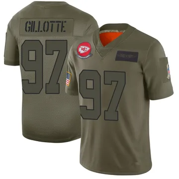 Youth Kansas City Chiefs Ashton Gillotte Camo Limited 2019 Salute to Service Jersey By Nike