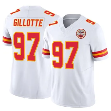 Youth Kansas City Chiefs Ashton Gillotte White Limited Vapor F.U.S.E. Jersey By Nike