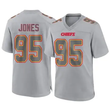 Chris Jones 95 Kansas City Chiefs Super Bowl LVII Youth Atmosphere Game  Jersey - Gray - Bluefink