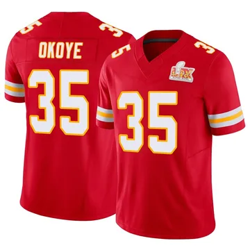 Youth Kansas City Chiefs Christian Okoye Red Limited Vapor F.U.S.E. Super Bowl LIX Jersey By Nike