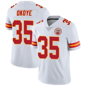 Youth Kansas City Chiefs Christian Okoye White Limited Vapor Untouchable Jersey By Nike