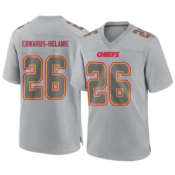Youth Kansas City Chiefs Clyde Edwards-Helaire Gray Game Atmosphere Fashion Jersey By Nike