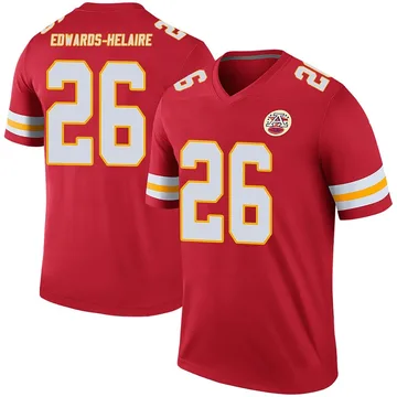 Youth Kansas City Chiefs Clyde Edwards-Helaire Red Legend Color Rush Jersey By Nike