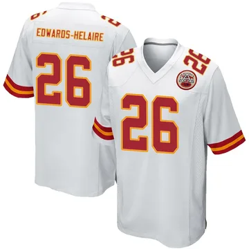 Youth Kansas City Chiefs Clyde Edwards-Helaire White Game Jersey By Nike