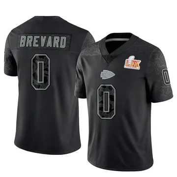 Youth Kansas City Chiefs Cole Brevard Black Limited Reflective Super Bowl LIX Jersey By Nike