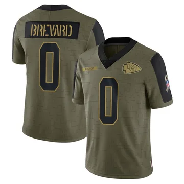Youth Kansas City Chiefs Cole Brevard Olive Limited 2021 Salute To Service Jersey By Nike