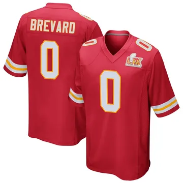 Youth Kansas City Chiefs Cole Brevard Red Game Team Color Super Bowl LIX Jersey By Nike