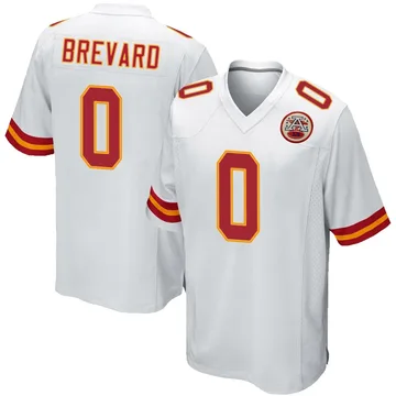 Youth Kansas City Chiefs Cole Brevard White Game Jersey By Nike