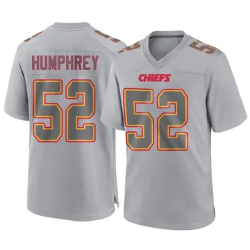 Youth Kansas City Chiefs Creed Humphrey Gray Game Atmosphere Fashion Jersey By Nike