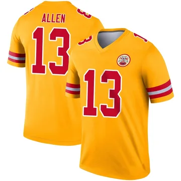 Youth Kansas City Chiefs Cyrus Allen Gold Legend Inverted Jersey By Nike