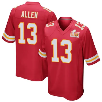 Youth Kansas City Chiefs Cyrus Allen Red Game Team Color Super Bowl LIX Jersey By Nike