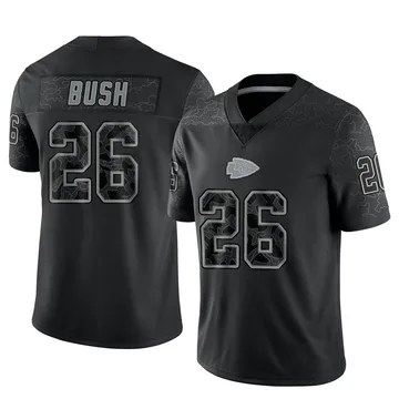 Youth Kansas City Chiefs Deon Bush Black Limited Reflective Jersey By Nike