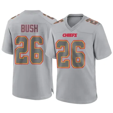 Youth Kansas City Chiefs Deon Bush Gray Game Atmosphere Fashion Jersey By Nike