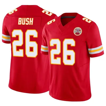 Youth Kansas City Chiefs Deon Bush Red Limited Vapor F.U.S.E. Jersey By Nike