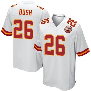 Youth Kansas City Chiefs Deon Bush White Game Jersey By Nike