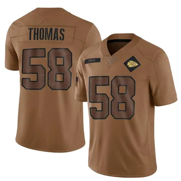 Youth Kansas City Chiefs Derrick Thomas Brown Limited 2023 Salute To Service Jersey By Nike