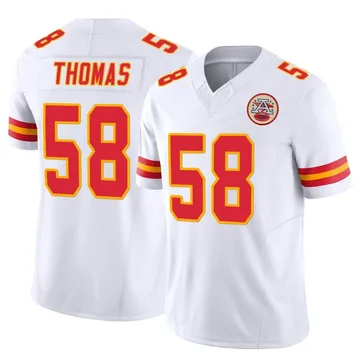 Youth Kansas City Chiefs Derrick Thomas White Limited Vapor F.U.S.E. Jersey By Nike