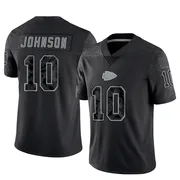 Youth Kansas City Chiefs Emmett Johnson Black Limited Reflective Jersey By Nike