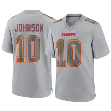 Youth Kansas City Chiefs Emmett Johnson Gray Game Atmosphere Fashion Jersey By Nike