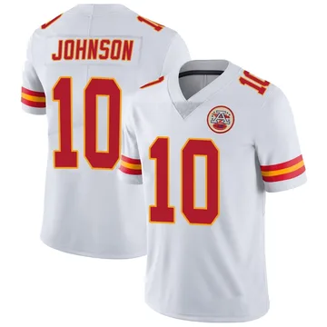 Youth Kansas City Chiefs Emmett Johnson White Limited Vapor Untouchable Jersey By Nike