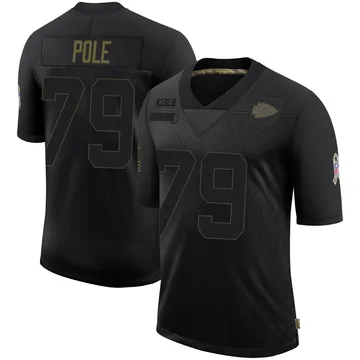 Youth Kansas City Chiefs Esa Pole Black Limited 2020 Salute To Service Jersey By Nike