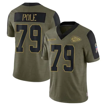 Youth Kansas City Chiefs Esa Pole Olive Limited 2021 Salute To Service Jersey By Nike