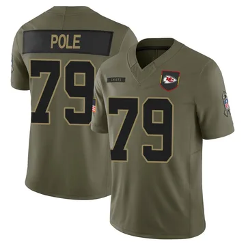 Youth Kansas City Chiefs Esa Pole Olive Limited 2025 Salute to Service Jersey By Nike