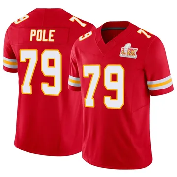 Youth Kansas City Chiefs Esa Pole Red Limited Vapor F.U.S.E. Super Bowl LIX Jersey By Nike