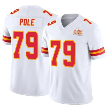 Youth Kansas City Chiefs Esa Pole White Limited Vapor F.U.S.E. Super Bowl LIX Jersey By Nike
