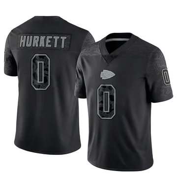 Youth Kansas City Chiefs Ethan Hurkett Black Limited Reflective Jersey By Nike