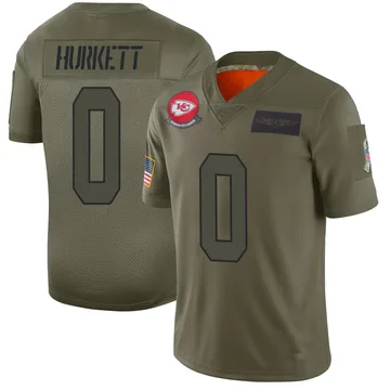 Youth Kansas City Chiefs Ethan Hurkett Camo Limited 2019 Salute to Service Jersey By Nike