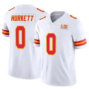 Youth Kansas City Chiefs Ethan Hurkett White Limited Vapor F.U.S.E. Super Bowl LIX Jersey By Nike