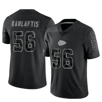 Youth Kansas City Chiefs George Karlaftis Black Limited Reflective Jersey By Nike